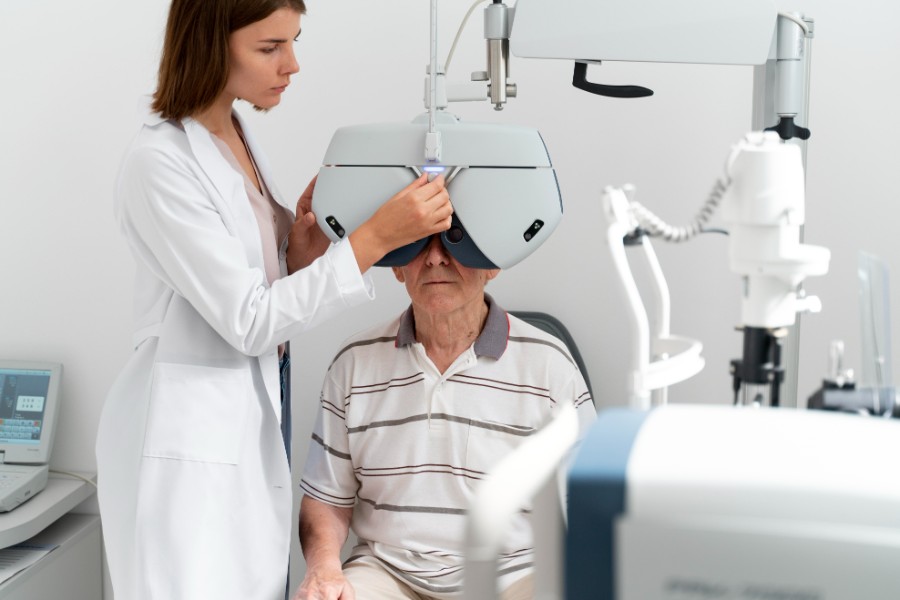 man having ophthalmology checking 1 - Eye Health